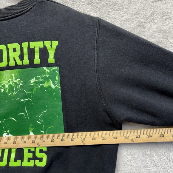 The Hundreds x Minority Rules Colab Crewneck Sweatshirt Size Med Black  Mosh Pit - Picture 9 of 11